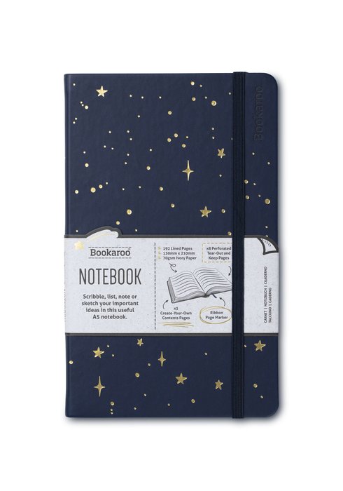 Notebook Journal Moon & Stars THE COMPANY CALLED IF HOUSE Cuero Terciopelo A5 Imagen principal del producto