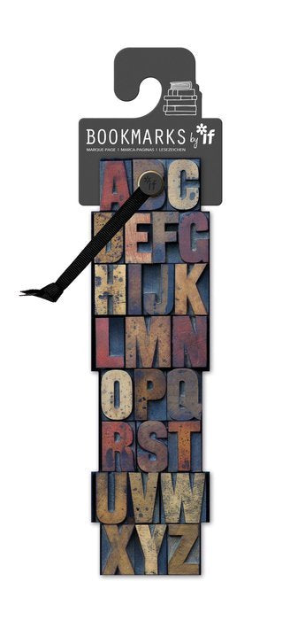MARCAPAGINAS LETTER PRESS | 3 UNIDADES | (THE COMPANY CALLED IF HOUSE) Imagen principal del producto