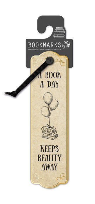 MARCAPAGINAS LITERARIO A BOOK A DAY | 3 UNIDADES | (THE COMPANY CALLED IF HOUSE) Imagen principal del producto