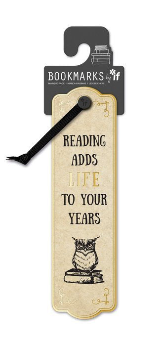 MARCAPAGINAS LITERARIO LIFE TO YOUR YEARS | 3 UNIDADES | (THE COMPANY CALLED IF HOUSE) Imagen principal del producto