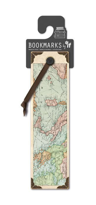 MARCAPAGINAS VINTAGE MAP | 3 UNIDADES | (THE COMPANY CALLED IF HOUSE) Imagen principal del producto
