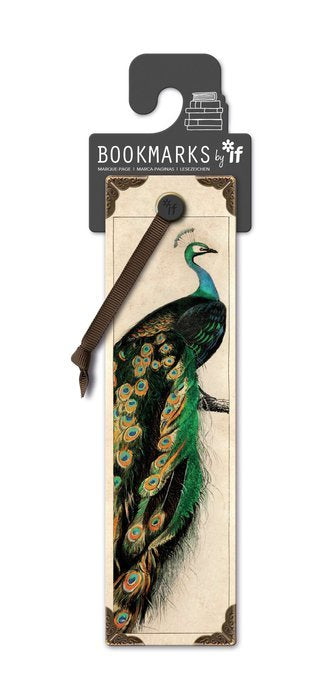 MARCAPAGINAS VINTAGE PEACOCK | 3 UNIDADES | (THE COMPANY CALLED IF HOUSE) Imagen principal del producto