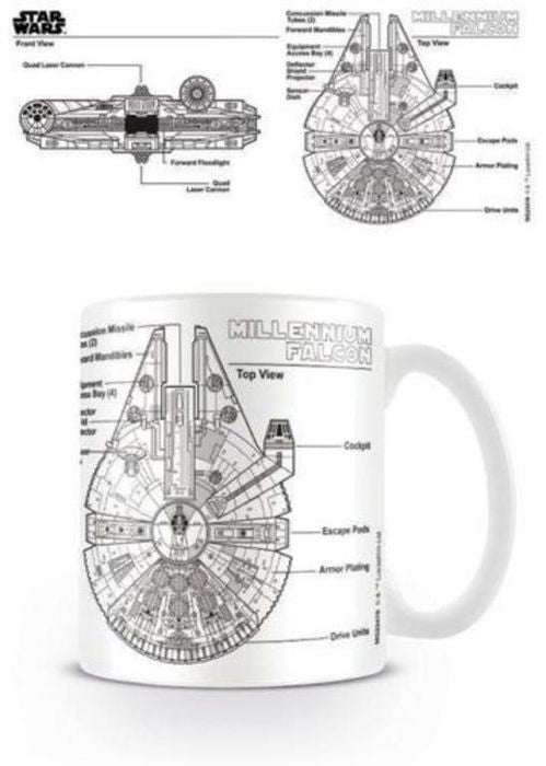Taza Star Wars Alcon Milenario 325ml