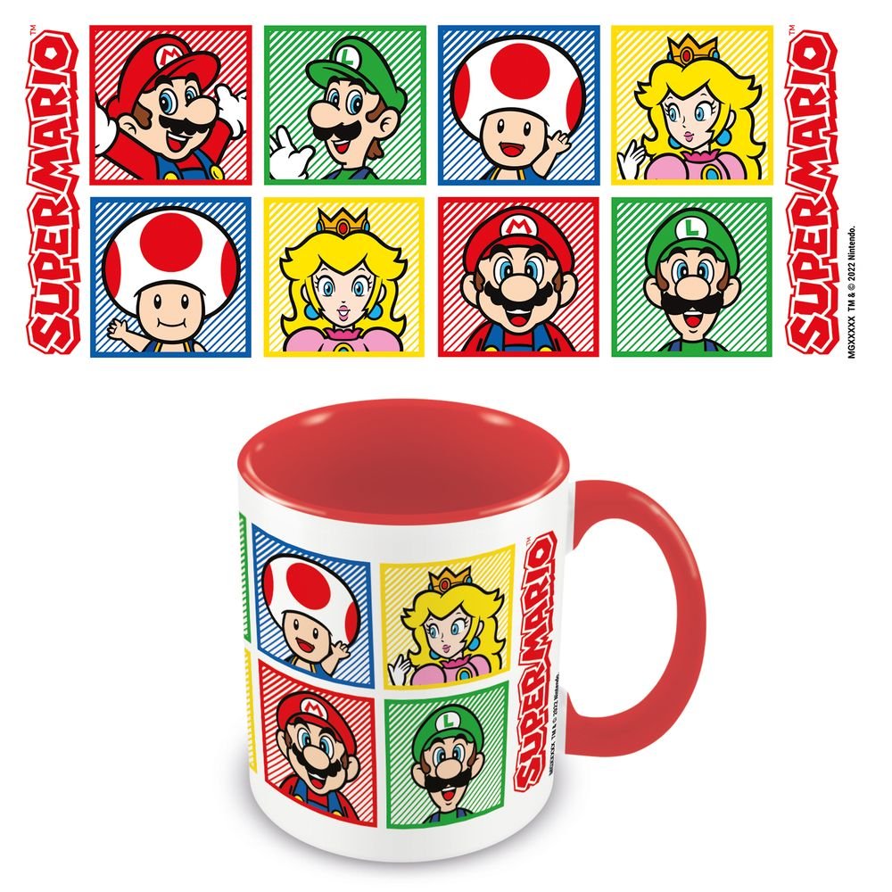 Taza Color Interior Super Mario Personajes 325 ml Pyramid International Imagen principal del producto