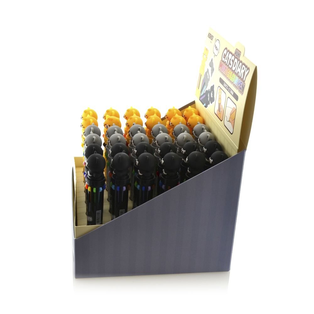 Bolígrafo Kuki Cats 10 colores 0,7mm - Pack 36 uds