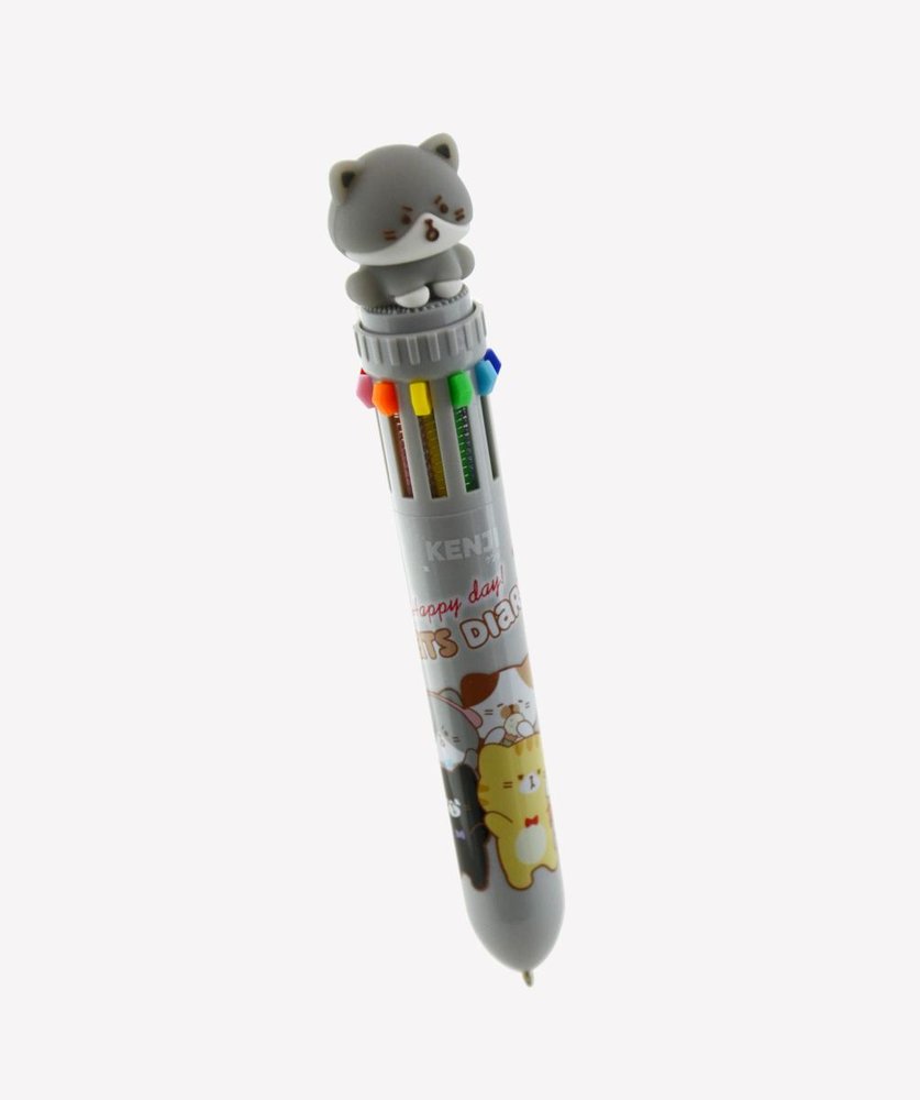 Bolígrafo Kuki Cats 10 colores 0,7mm - Pack 36 uds