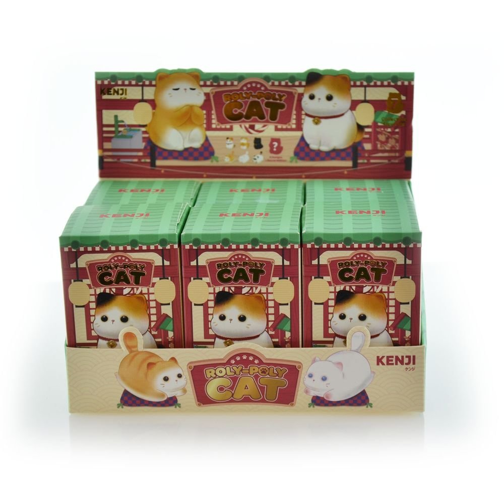 Display 6 Caja Sorpresa Roly Poly Cat Gatos Surtidos Fraga Kawaii