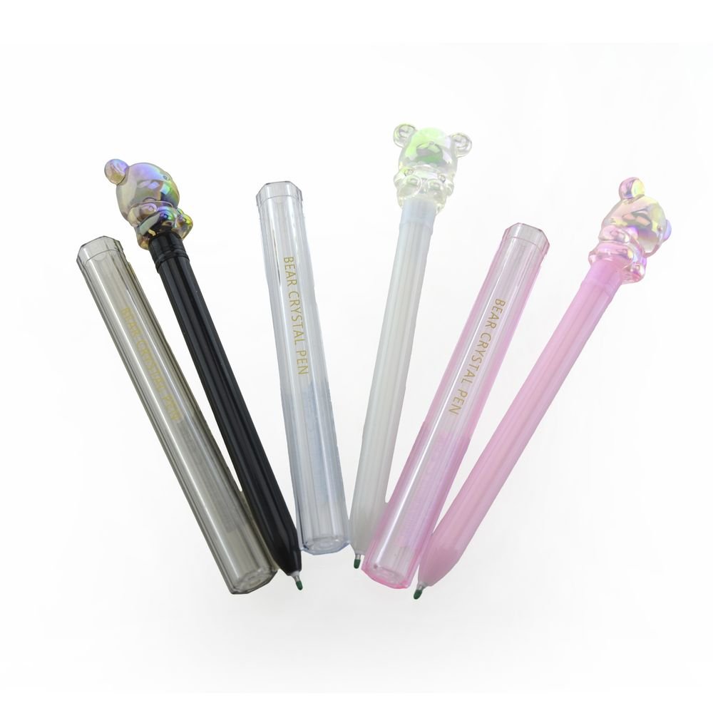 Expositor 48 bolígrafos Bear Crystal Fraga Kawaii