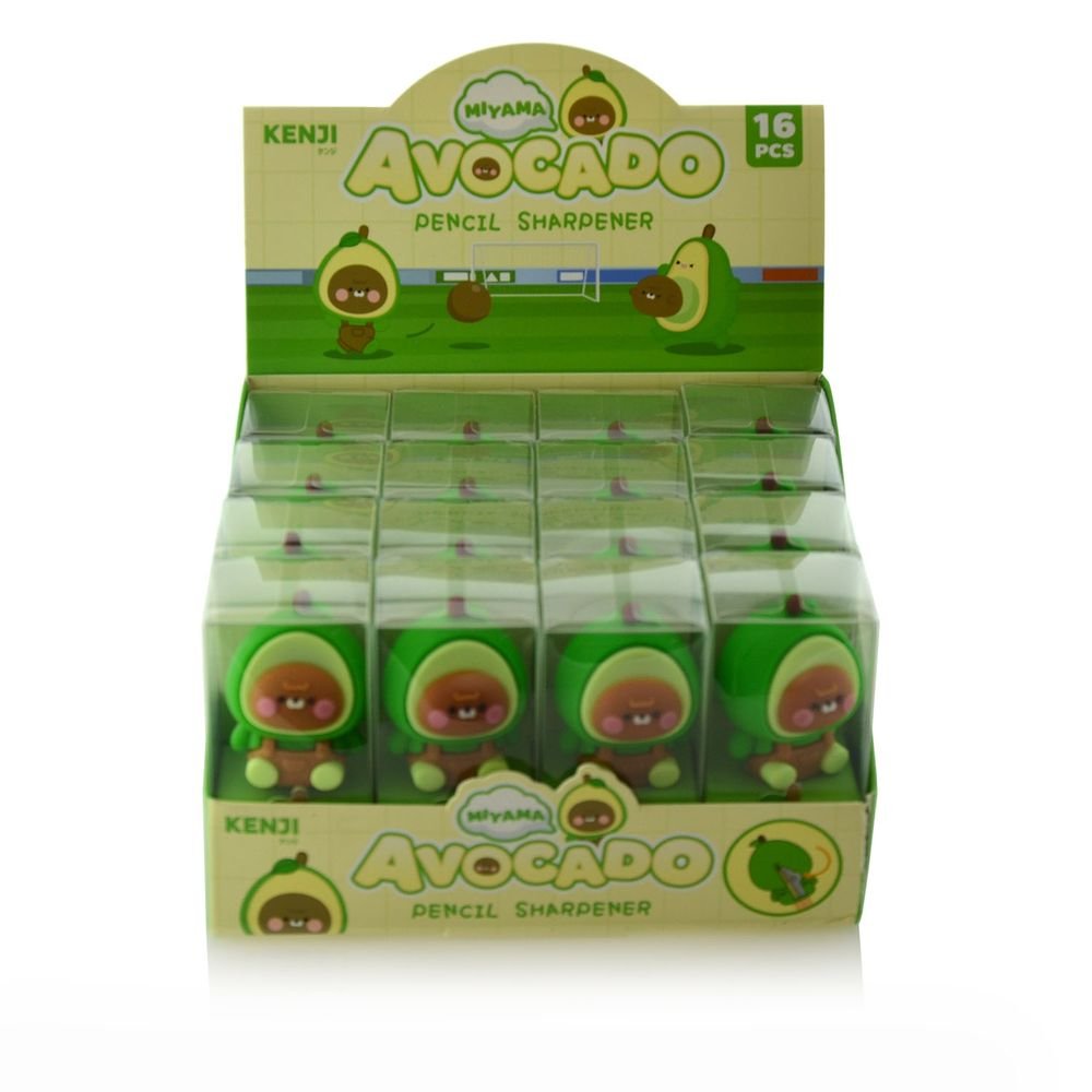 Expositor 16 Sacapuntas Avocado Capibara Fraga Kawaii Imagen principal del producto