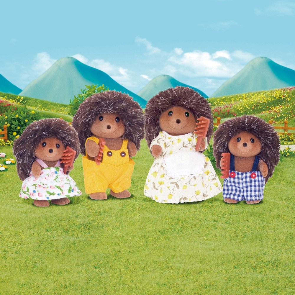 Familia Erizo Sylvanian Families - Set de 4 figuras