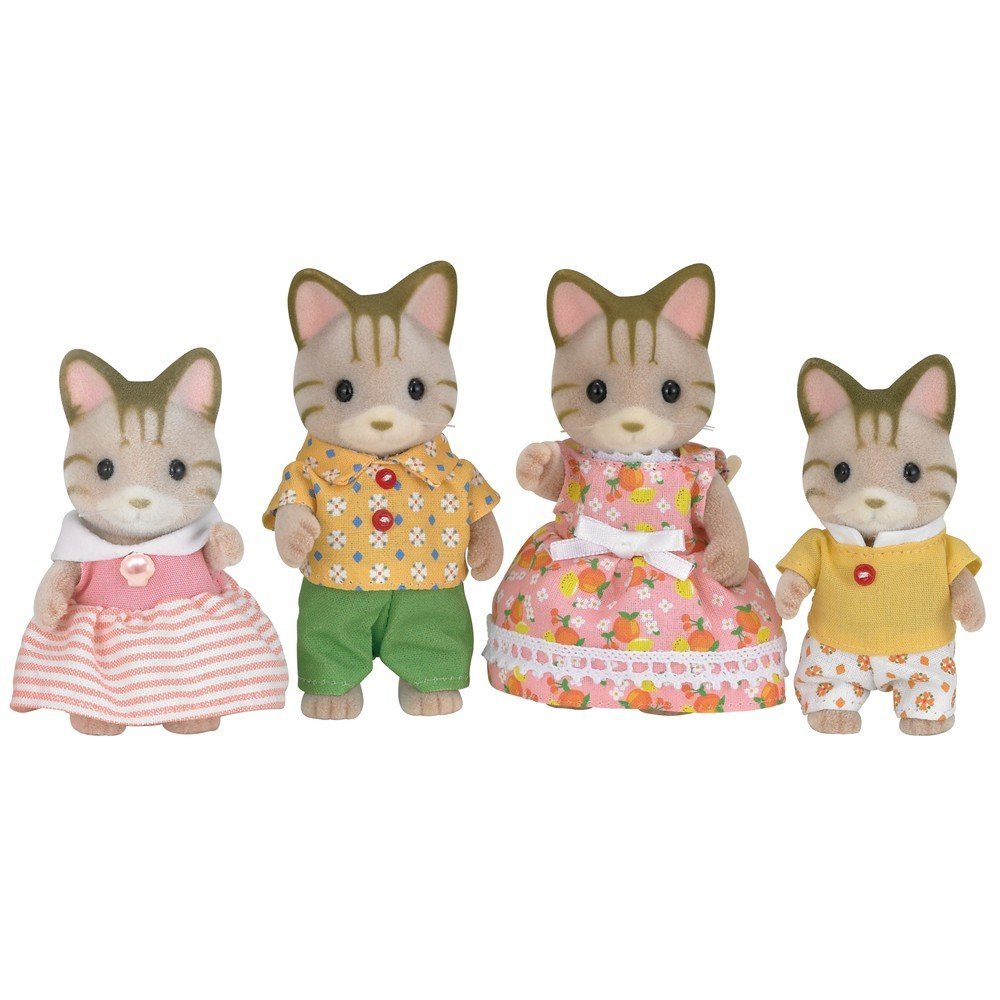 Sylvanian Families Familia Gato de Rayas