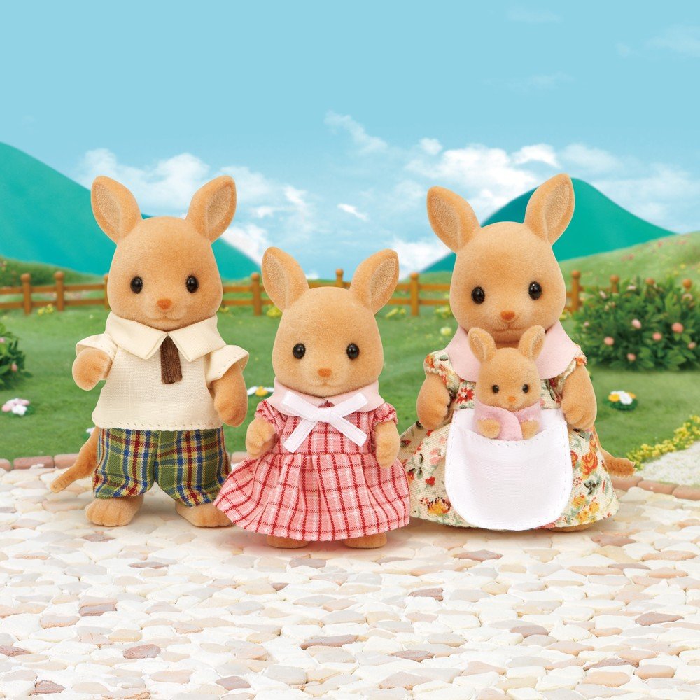 Familia Canguro Sylvanian Families - Set de 4 figuras