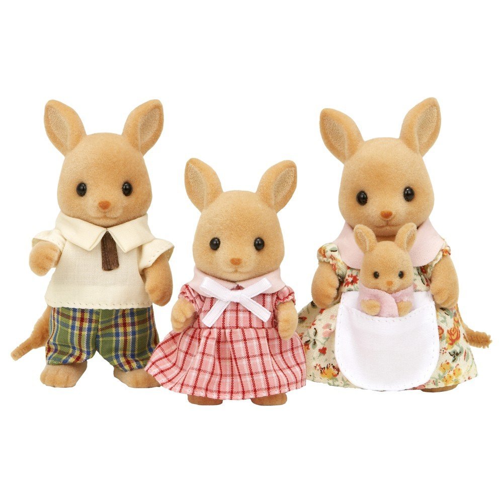 Familia Canguro Sylvanian Families - Set de 4 figuras