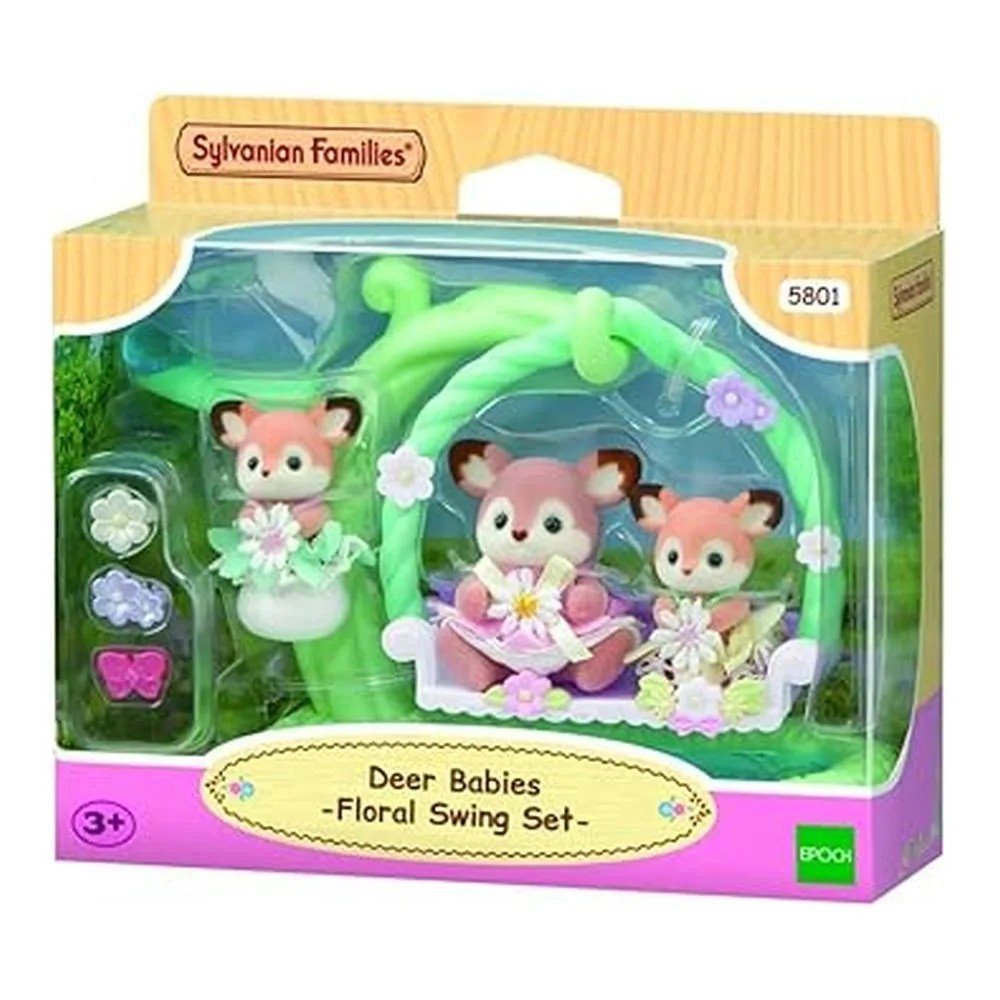 Sylvanian Families Bebés Ciervo en el Columpio