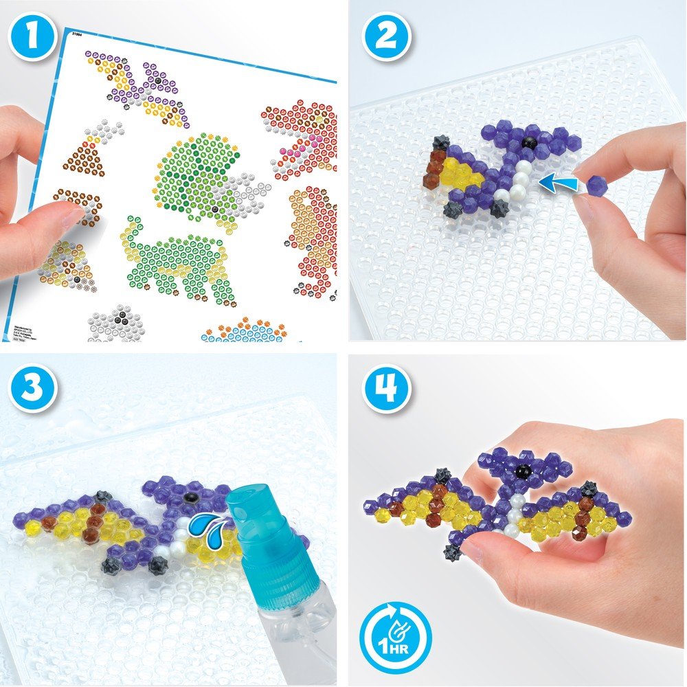 Juego Aquabeads Mundo de Dinosaurios
