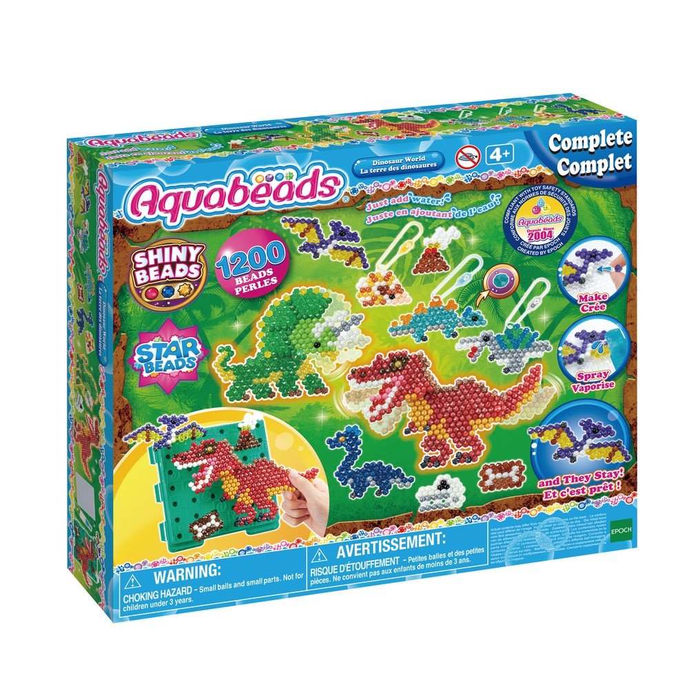 Juego Aquabeads Mundo de Dinosaurios