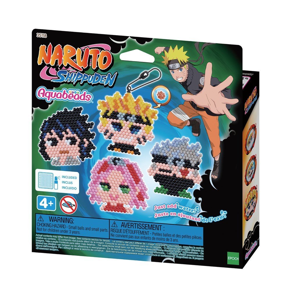 Juego Aquabeads Naruto Keychain Craft Kit