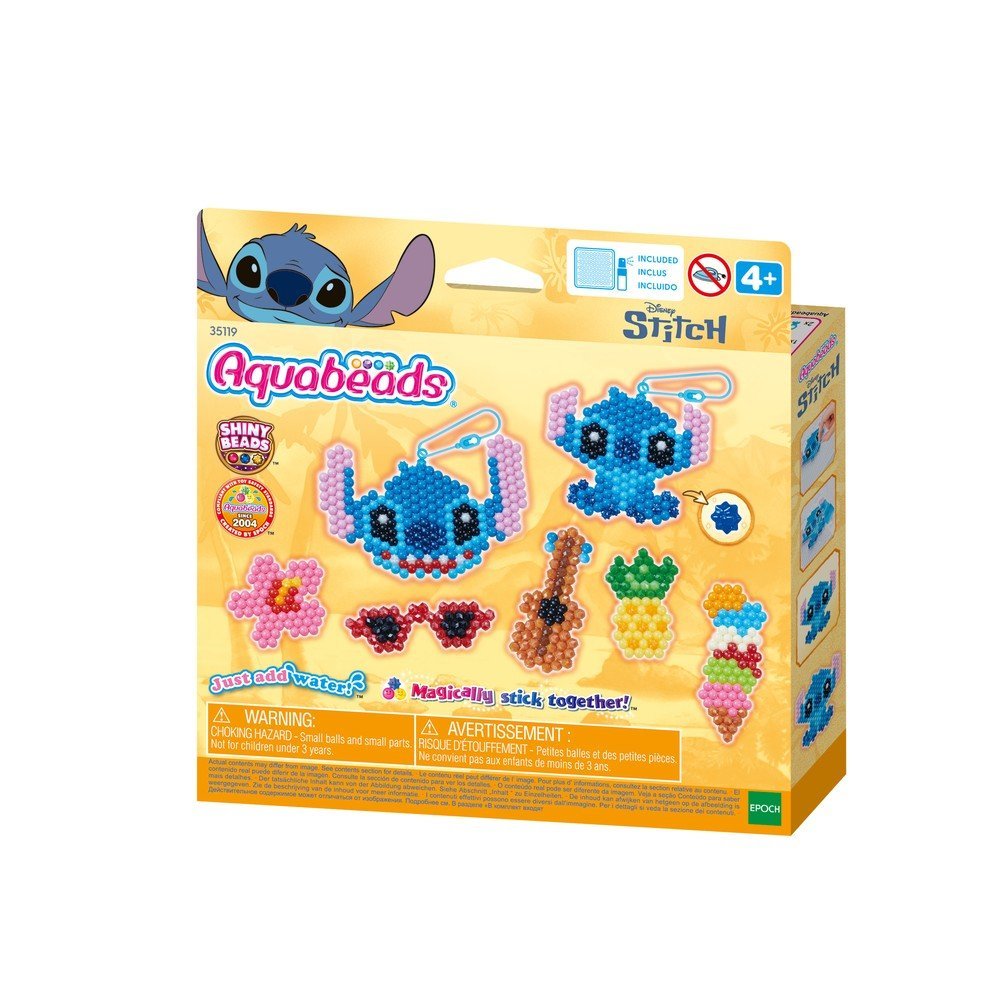 Juego Aquabeads Kit Llaveros Stitch