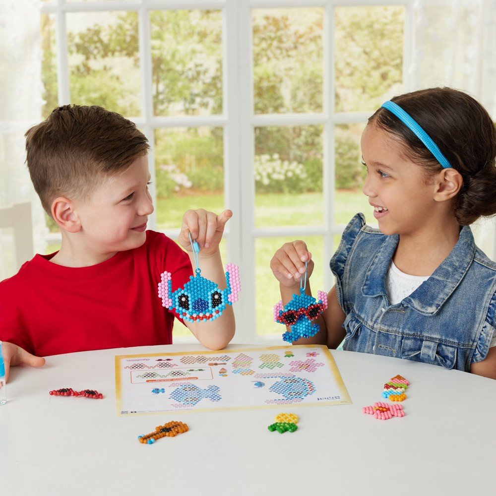 Juego Aquabeads Kit Llaveros Stitch