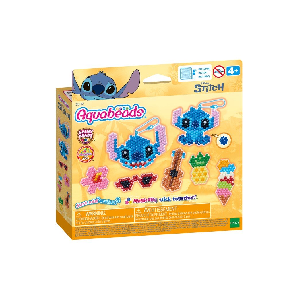 Juego Aquabeads Kit Llaveros Stitch