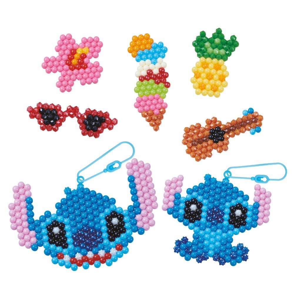 Juego Aquabeads Kit Llaveros Stitch