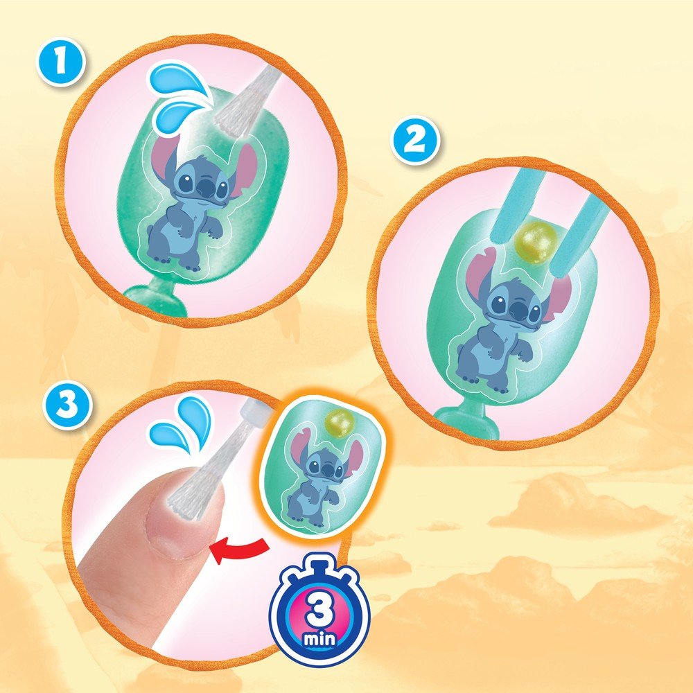 Juego Aquabeads Kit Diseña tus Uñas Stitch