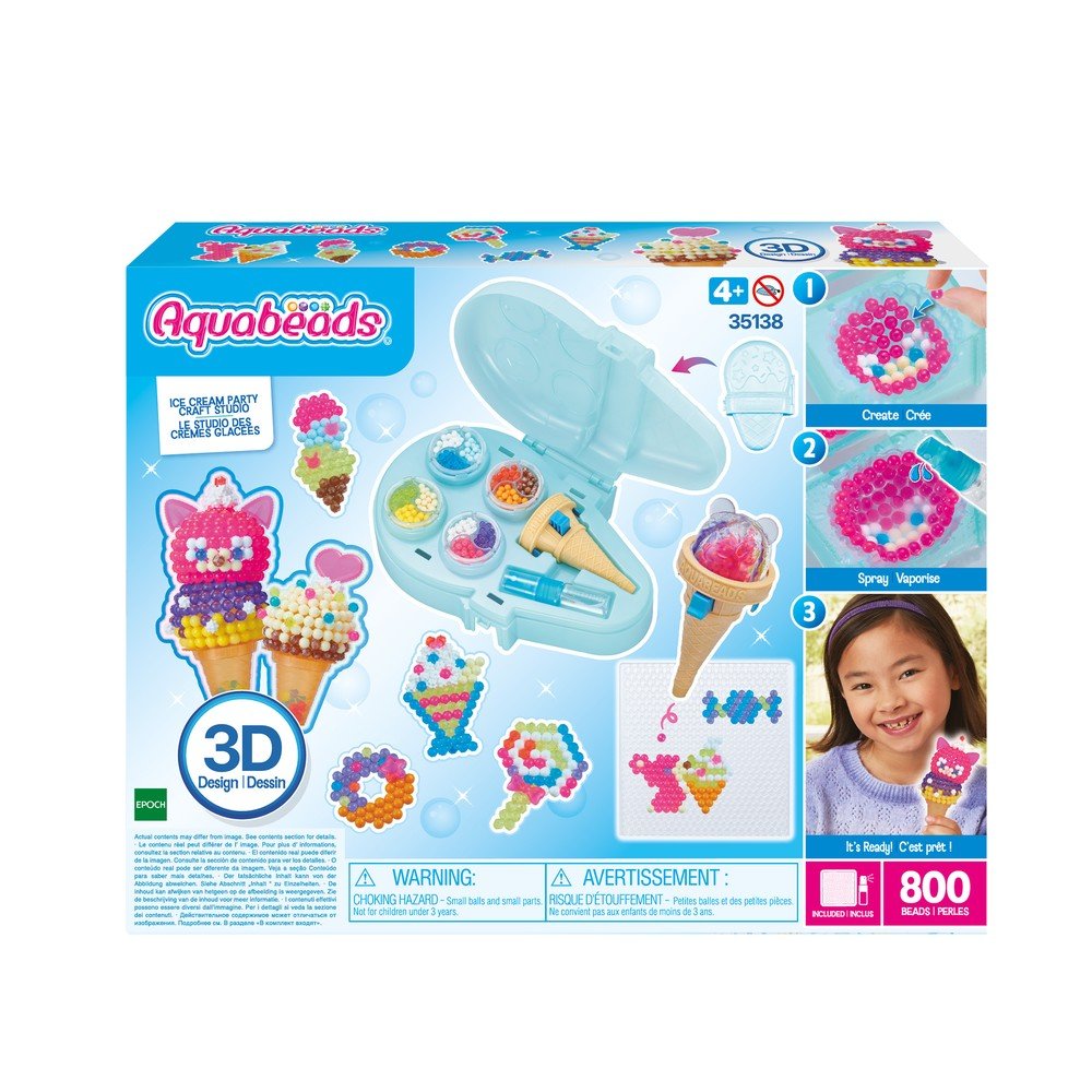 Juego Aquabeads Estudio de Manualidades Fiesta de Helados