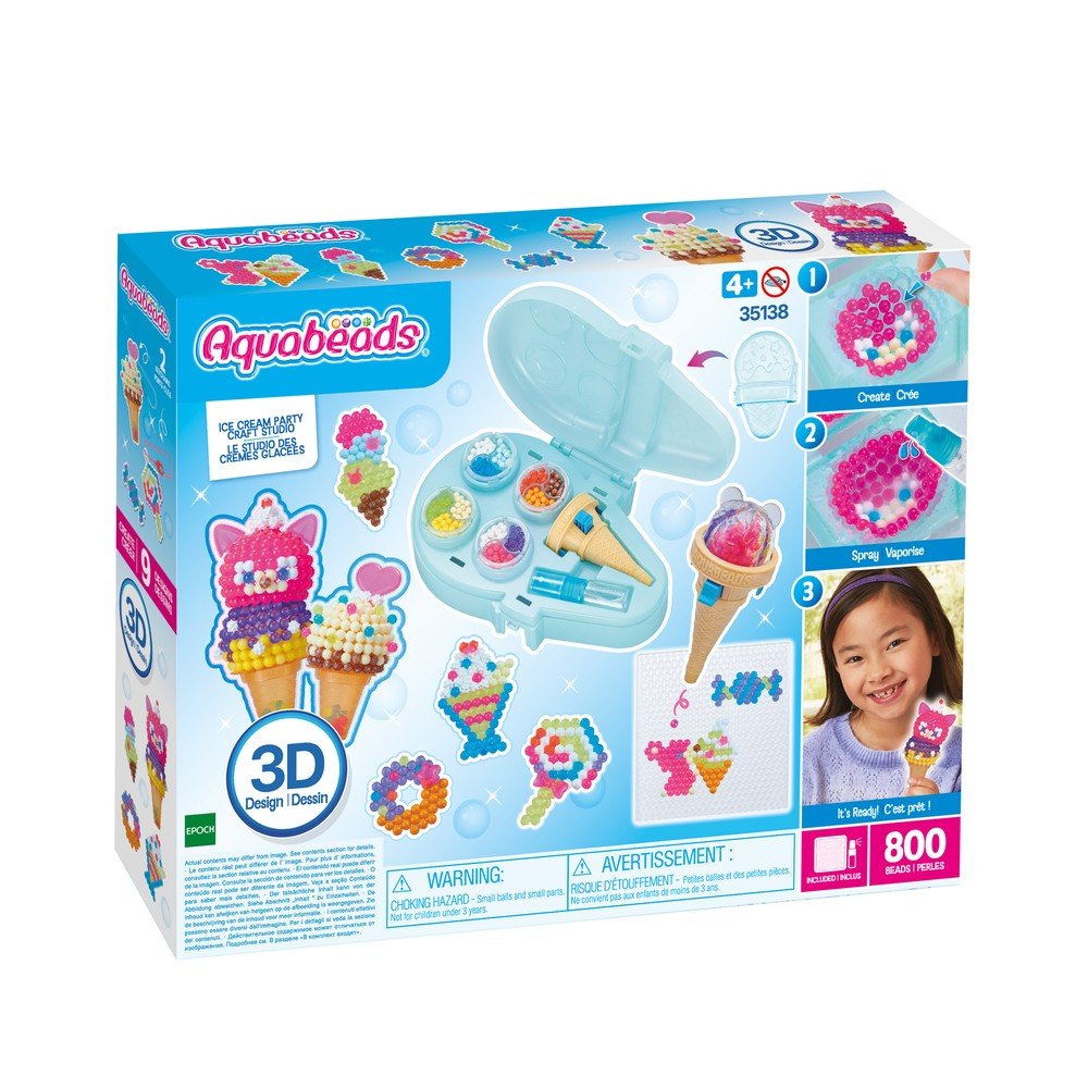 Juego Aquabeads Estudio de Manualidades Fiesta de Helados