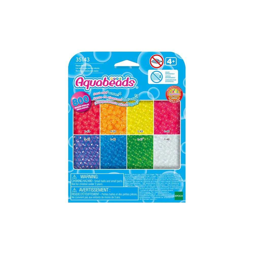 Juego Aquabeads Recarga Abalorios Neon