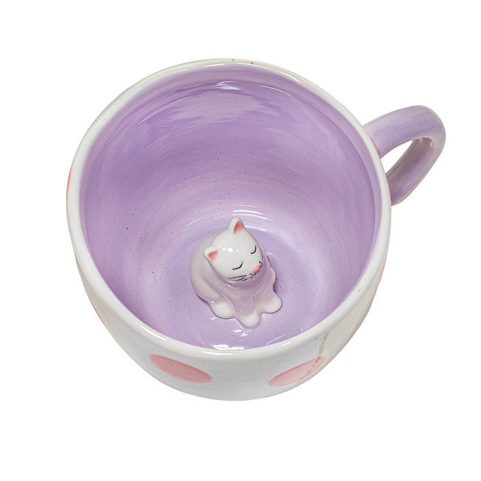TAZA CON FIGURITA GATO INTERIOR | SASS & BELLE | 1 UNIDAD | 5055259280692