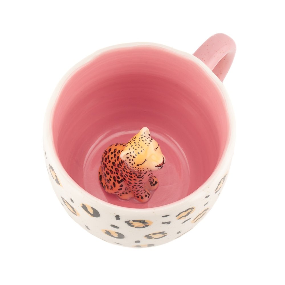 Taza con Figurita Interior Leopardo SASS & Belle Imagen principal del producto