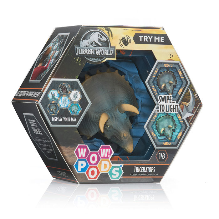 WOW! POD - JURASSIC DOMINION - TRICERATOPS (WO) | WOW PODS | 1 UNIDAD | 5055394023550 Imagen principal del producto