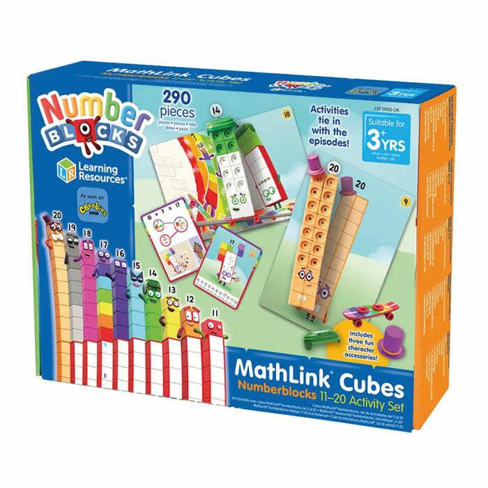 JUEGO MATHLINK CUBES NUMBERBLOCKS 11-20 ACTIVITY SET | LEARNING RESOURCES | 1 UNIDAD | 5055506408664 Imagen principal del producto