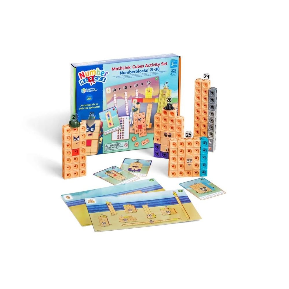 Set de Actividades Mathlink Cubos Bloques Numéricos 21-30 Learning Resources Imagen principal del producto