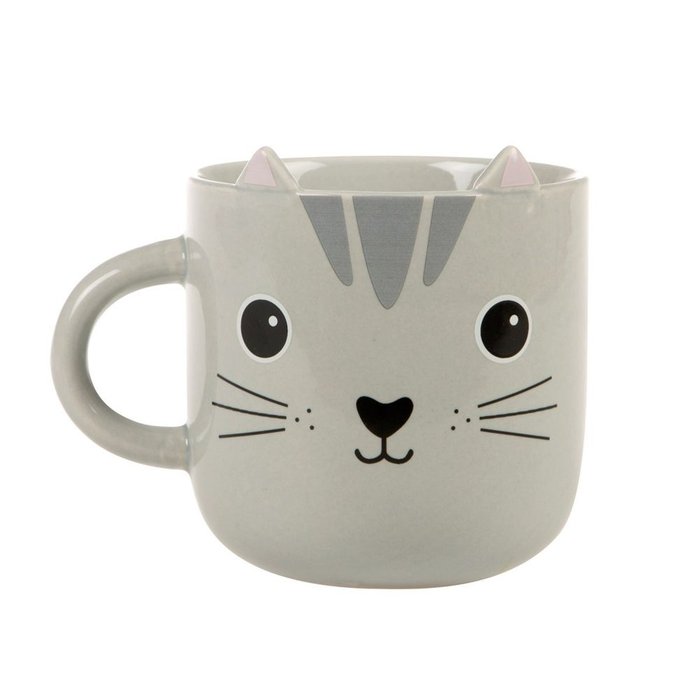 TAZA GRIS GATO KAWAII | SASS & BELLE | 1 UNIDAD | 5055992721209 Imagen principal del producto