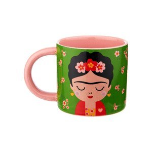 Taza Frida SASS & Belle Porcelana Regalo Verde Multicolor Imagen principal del producto