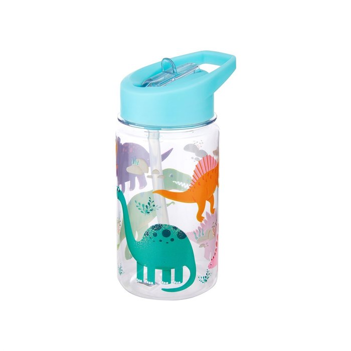 BOTELLA INFANTIL CON PAJITA 400ML DINOS | SASS & BELLE | 1 UNIDAD | 5055992758496 Imagen principal del producto