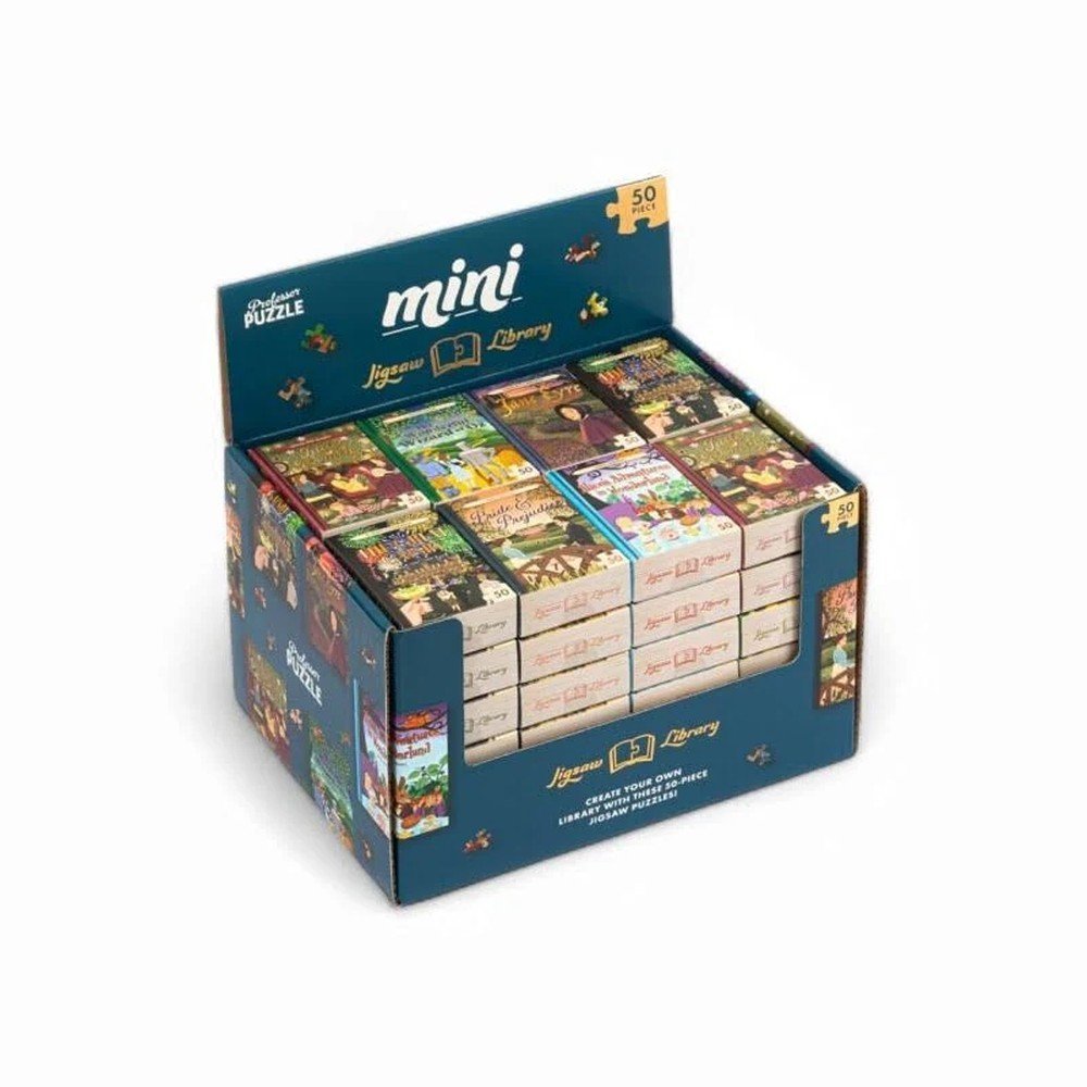Expositor 48 Mini Puzzles Libros Surtidos Madnesstoys