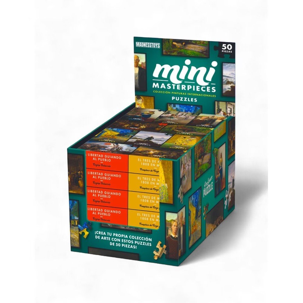 Expositor 60 Mini Puzzles Obras de Arte Surtidos MADNESSTOYS Imagen principal del producto