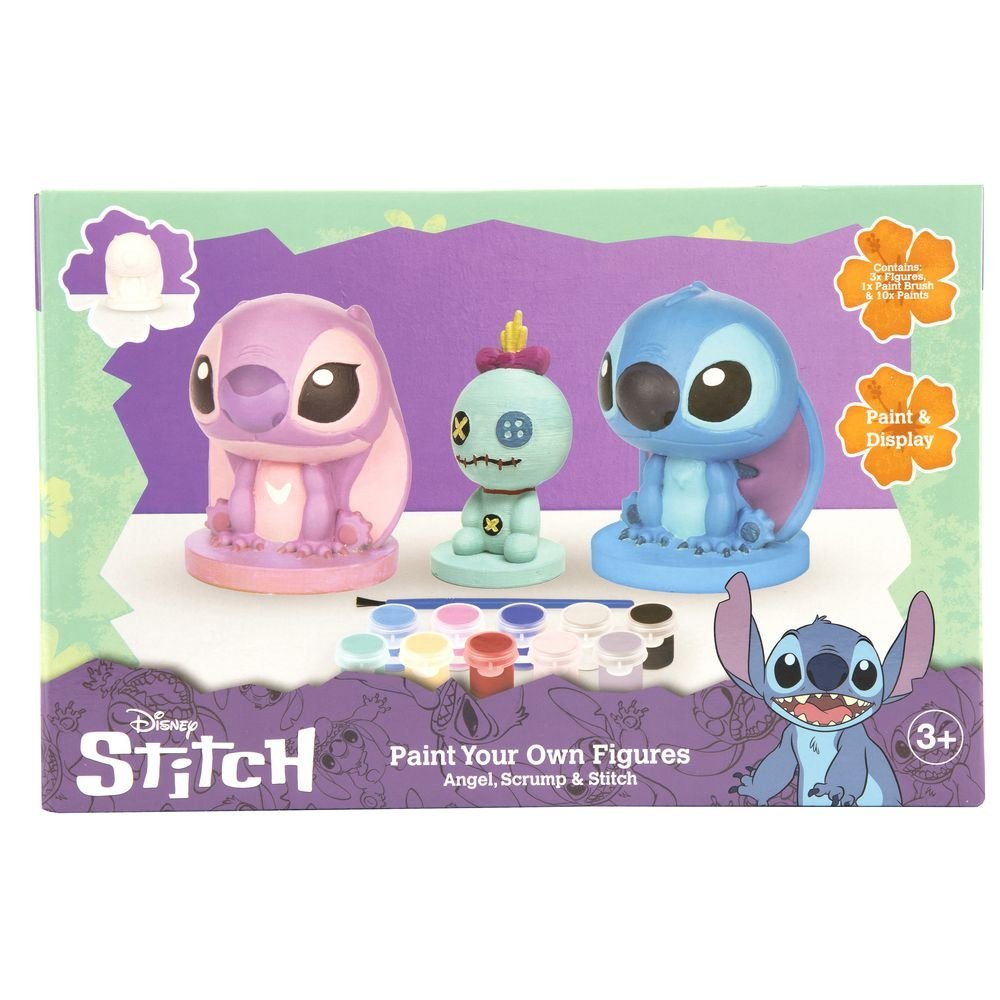 Set de 3 Figuras de Escayola para Pintar Stitch CYP Imagen principal del producto