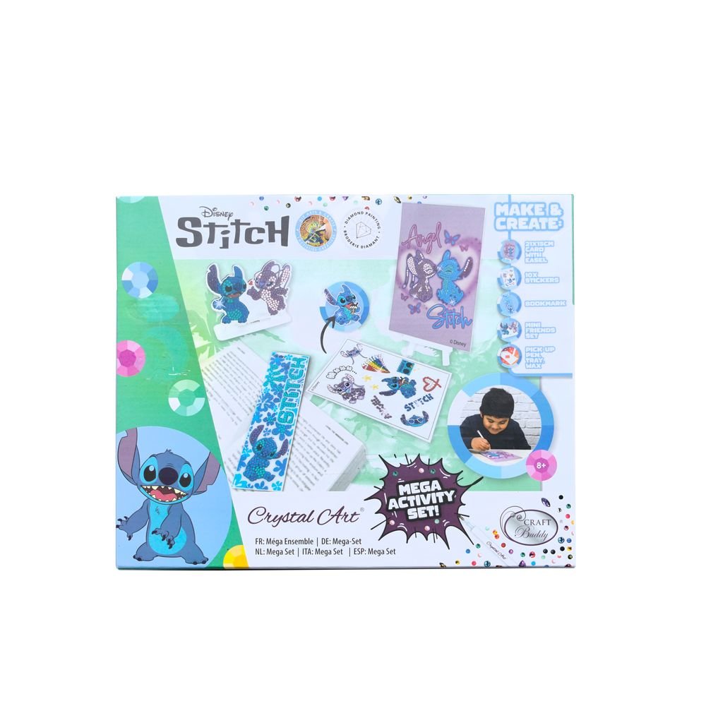MEGA ACTIVITY SET CRYSTAL ART STITCH | CRAFT BUDDIES | 1 UNIDAD | 5056588612147 Imagen principal del producto