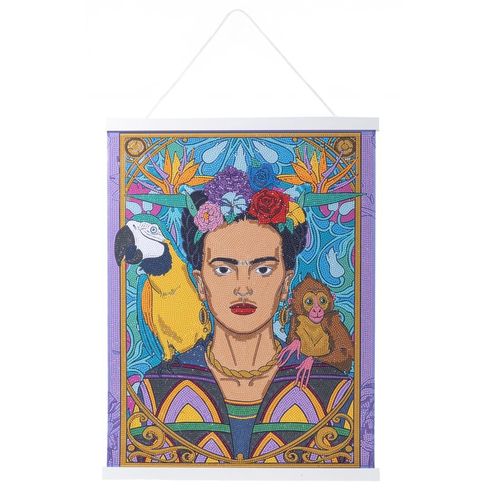 PINTAR DIAMANTE CRYSTAL ART SCROLL 40X50 FRIDA KAHLO | CRAFT BUDDIES | 1 UNIDAD | 5056588615643 Imagen principal del producto