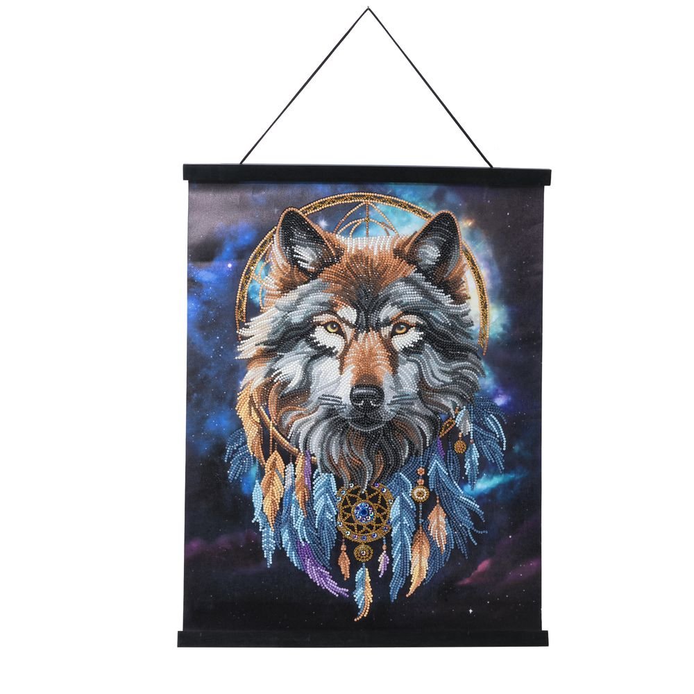 PINTAR DIAMANTE CRYSTAL ART SCROLL 40X50 LOBO MAGICO | CRAFT BUDDIES | 1 UNIDAD | 5056588615841 Imagen principal del producto