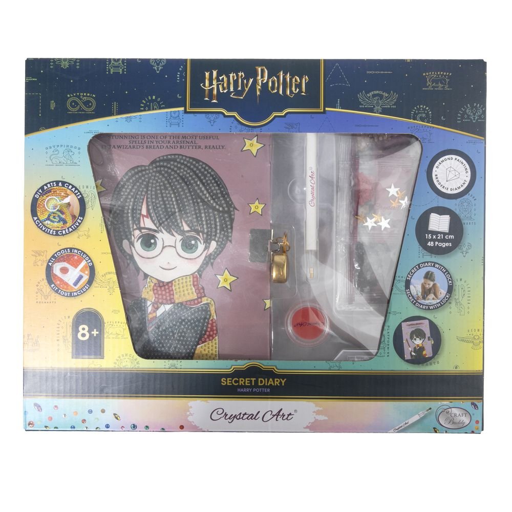 Pinta con diamantes Harry Potter Crystal Art Secret Diary CRAFT BUDDIES