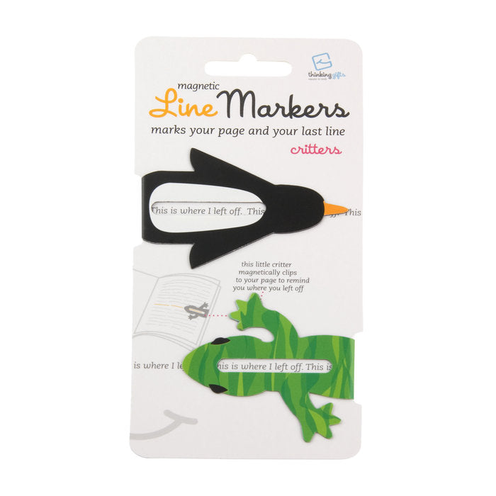 MARCAPAGINAS LINEMARKERS CRITTERS | 1 UNIDADES | (THINKING GIFTS) Imagen principal del producto