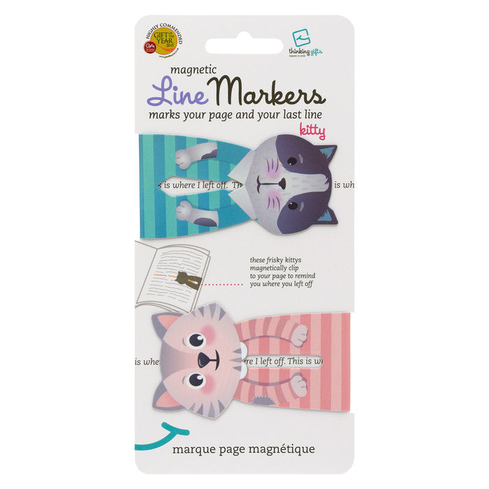 MARCAPAGINAS LINEMARKERS CATS | 1 UNIDADES | (THINKING GIFTS) Imagen principal del producto