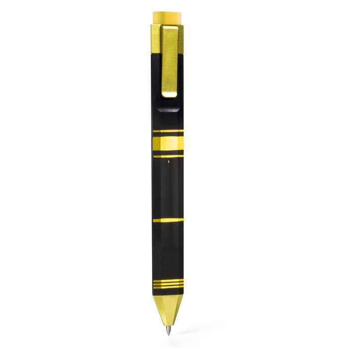 MARCAPAGINAS PEN BOOKMARK NEGRO + DORADO | 1 UNIDADES | (THINKING GIFTS) Imagen principal del producto