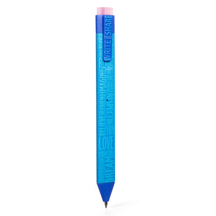 MARCAPAGINAS PEN BOOKMARK PALABRAS AZULES | 1 UNIDADES | (THINKING GIFTS) Imagen principal del producto