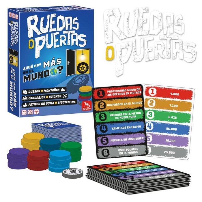 JUEGO RUEDAS O PUERTAS | LUDILO | 1 UNIDAD | 5060959630128 Imagen principal del producto