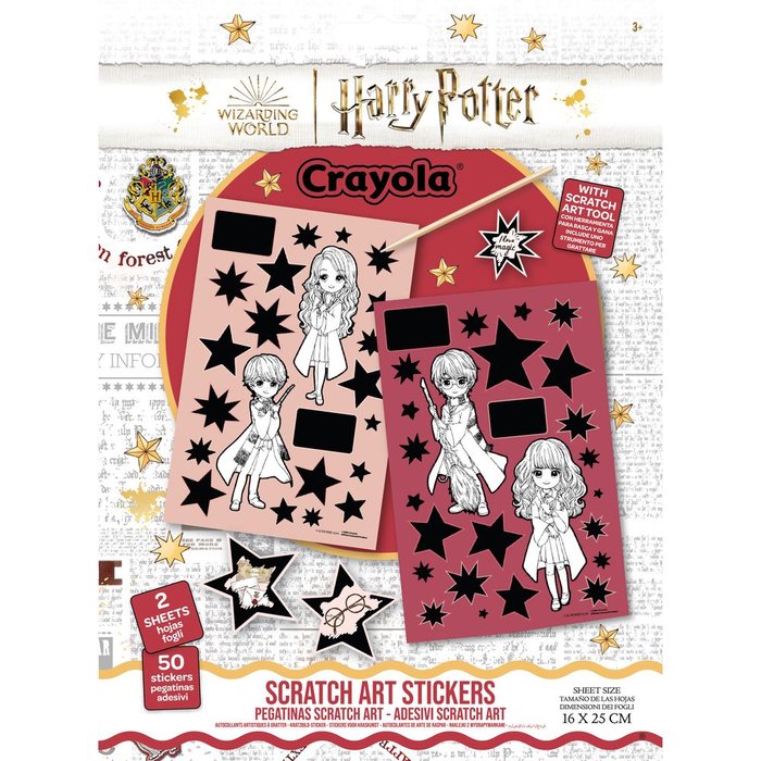 Set Scratch Art con Stickers Harry Potter Crayola Imagen principal del producto